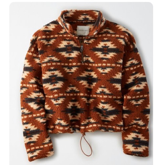 American Eagle Outfitters Jackets & Blazers - American Eagle Cropped Sherpa